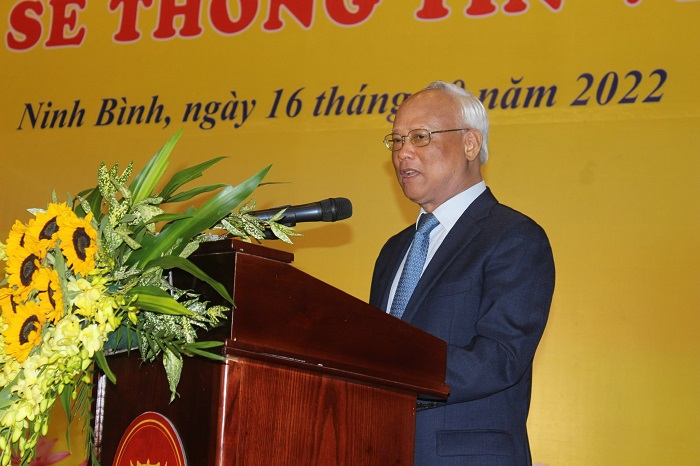Ông Uông Chu Lưu, nguyên Ủy viên TW Đảng, nguyên Phó Chủ tịch Quốc hội nước Cộng hòa XHCN Việt Nam, Chủ tịch UBHB Việt Nam chia sẻ thông điệp văn hóa hòa bình trong thời đại mới